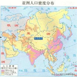 亚洲地形图,山脉、平原与高原的交织画卷
